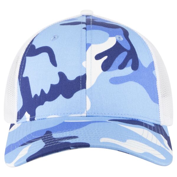 OTTO CAP Camouflage 6 Panel Low Profile Mesh Back Trucker Hat Thumbnail