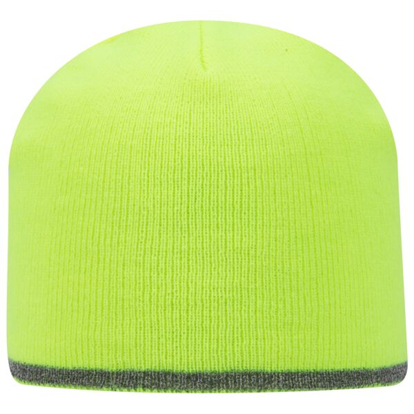 OTTO CAP 9" Classic Knit Beanie w/ Reflective Stripe Thumbnail